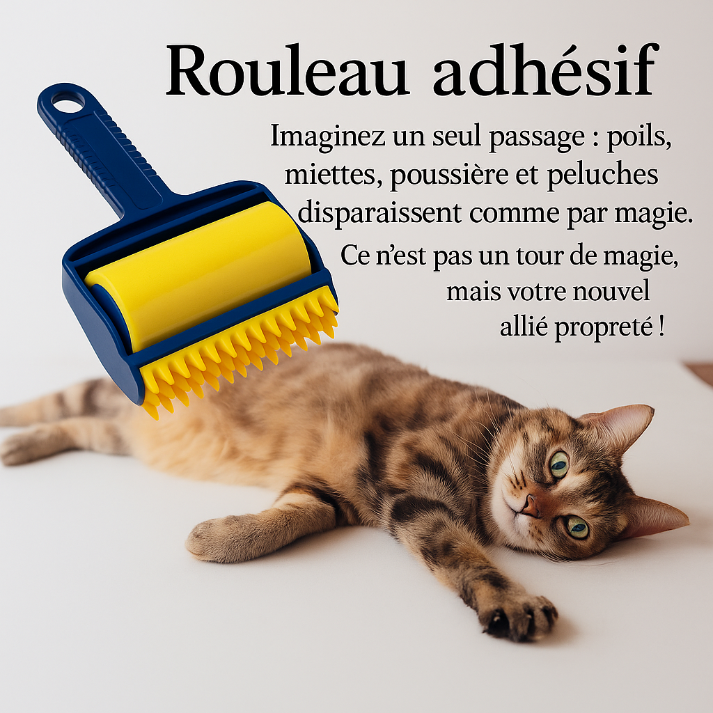 Rouleau Anti-Poils Réutilisable : L’Accessoire Magique pour une Maison Sans Poils