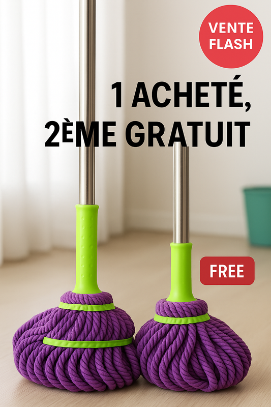 Balai Twist : NETTOYEZ MALIN, PAS DUR !