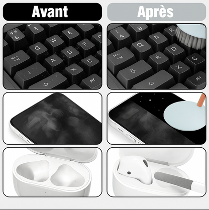 Kit de Nettoyage 20 en 1 – Pour Claviers, Écrans, AirPods & Plus encore ...  !